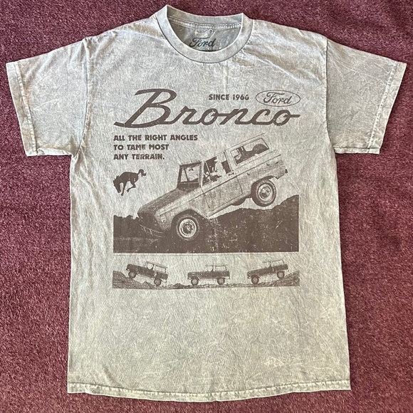 FORD BRONCO VINTAGE WASH GRAPHIC T SHIRT SIZE M - Picture 1 of 6